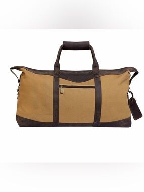 NWT Canyon Outback Leather Canvas Duffle Bag